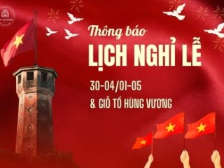 Thông báo lịch nghỉ lễ Giỗ Tổ Hùng Vương & 30/4 – 1/5 2026 | Xây Lò Pizza Thiên Phước