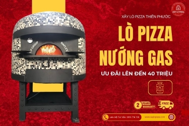 Xây Lò Nướng Pizza Gas Chuẩn Ý | Xây Lò Pizza Thiên Phước
