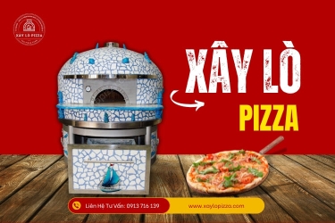 Lò Pizza màu xanh biển vân gạch- TP03