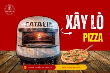 Xây lò nướng bằng gạch nướng củi chuẩn Ý