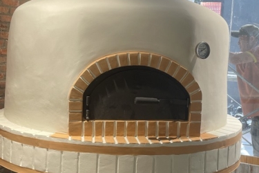 Lò Pizza màu xám đắp trơn kiểu hiện đại- TP06