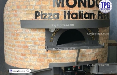 Thiên Phước bàn giao lò pizza kết hợp củi – gas size XL cho PIZZA MONDO, Đồng Nai – Hiệu suất lớn, vận hành linh hoạt