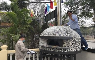 DỰ ÁN LÒ PIZZA CHO Pizza 4P's Saigon Centre