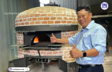 Bàn Giao Lò Nướng Pizza Kết Hợp Gas & Củi Cho Cafe Camy – Nét Chấm Phá Tinh Tế Giữa Không Gian Farmhouse