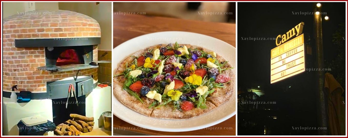 lò nướng pizza gas củi cho quán cafe tự phục vụ 