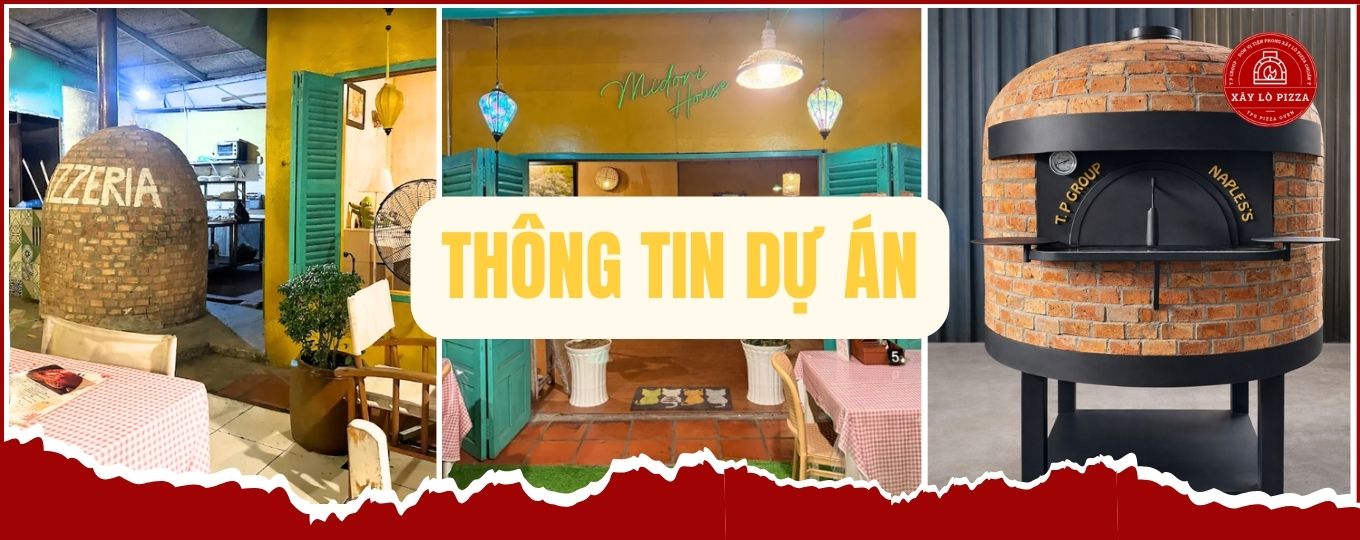 thôn tin dự án lò nướng pizza bằng củi cho nhà hàng Midori