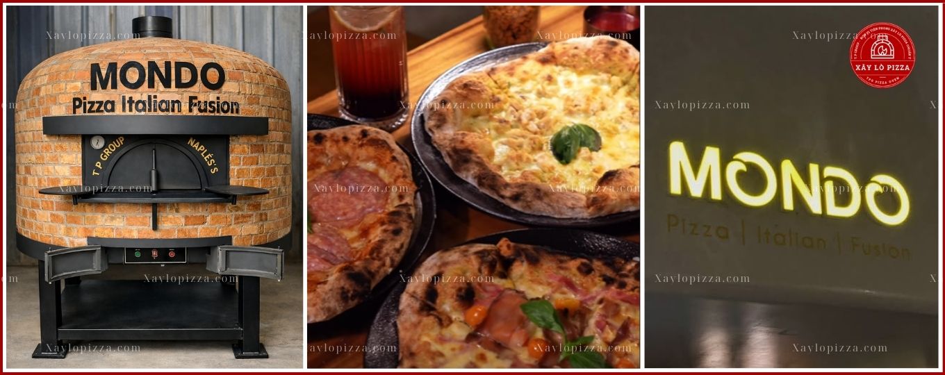 lò nướng pizza gas củi cho nhà hàng