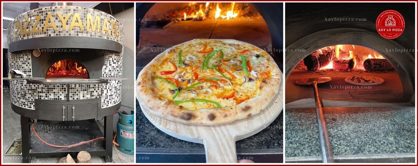 lò nướng pizza bằng gas củi cho nhà hàng