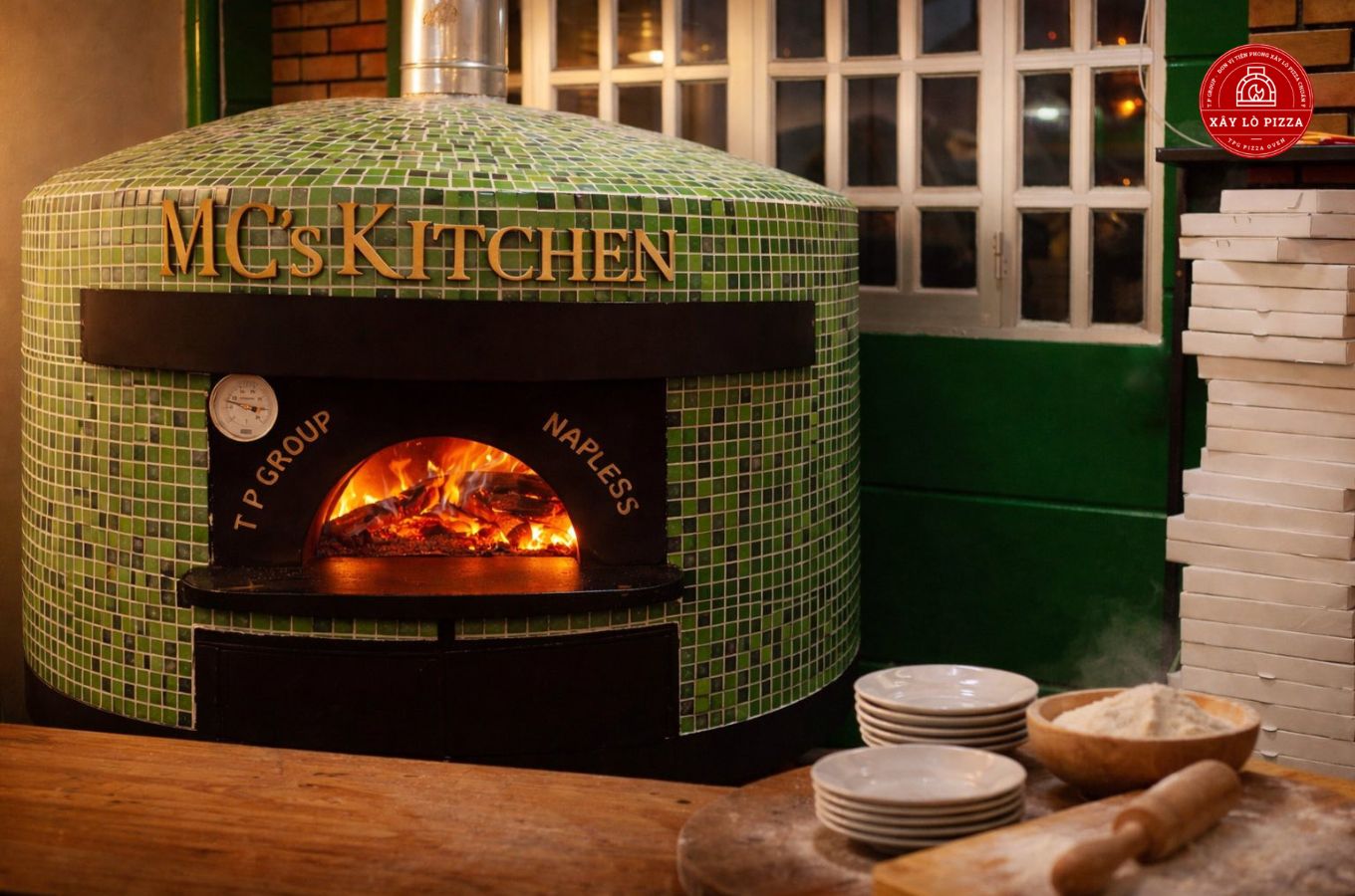 lò nướng pizza size XL