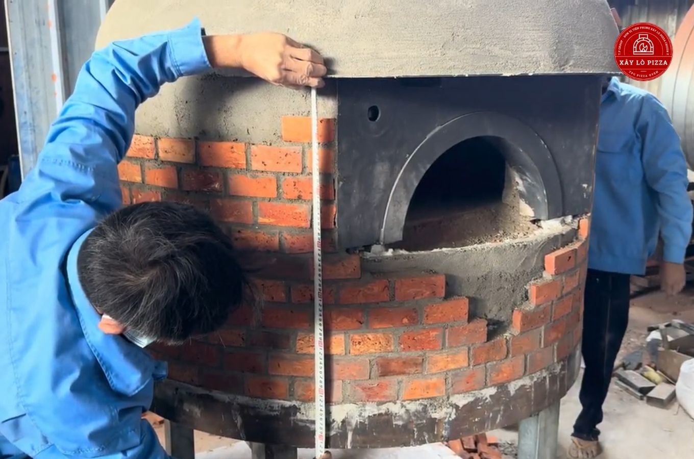 thiết kế thi công lò nướng pizza