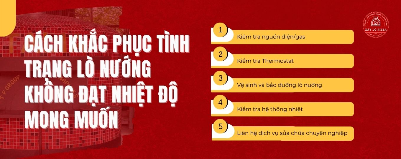 Cách khắc phục tình trạng lò nướng không đạt nhiệt độ mong muốn