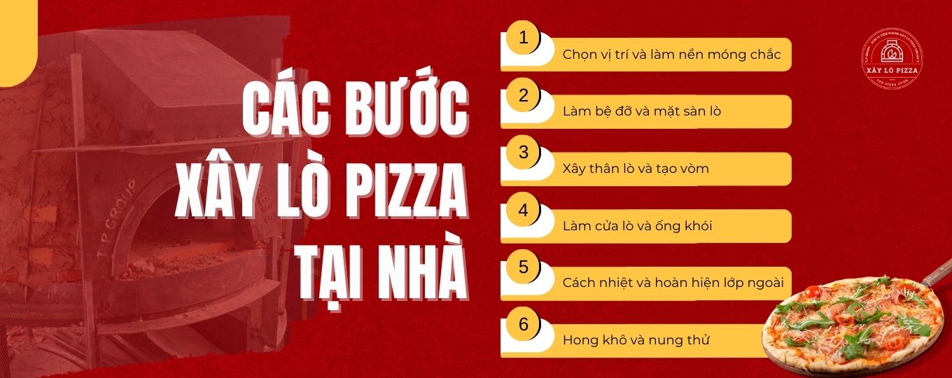 các bước xây lò pizza tại nhà