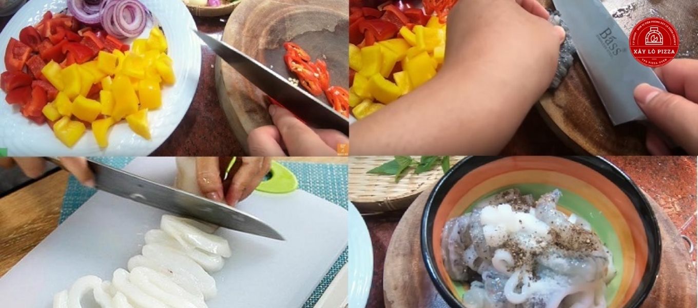 topping hải sản pizza