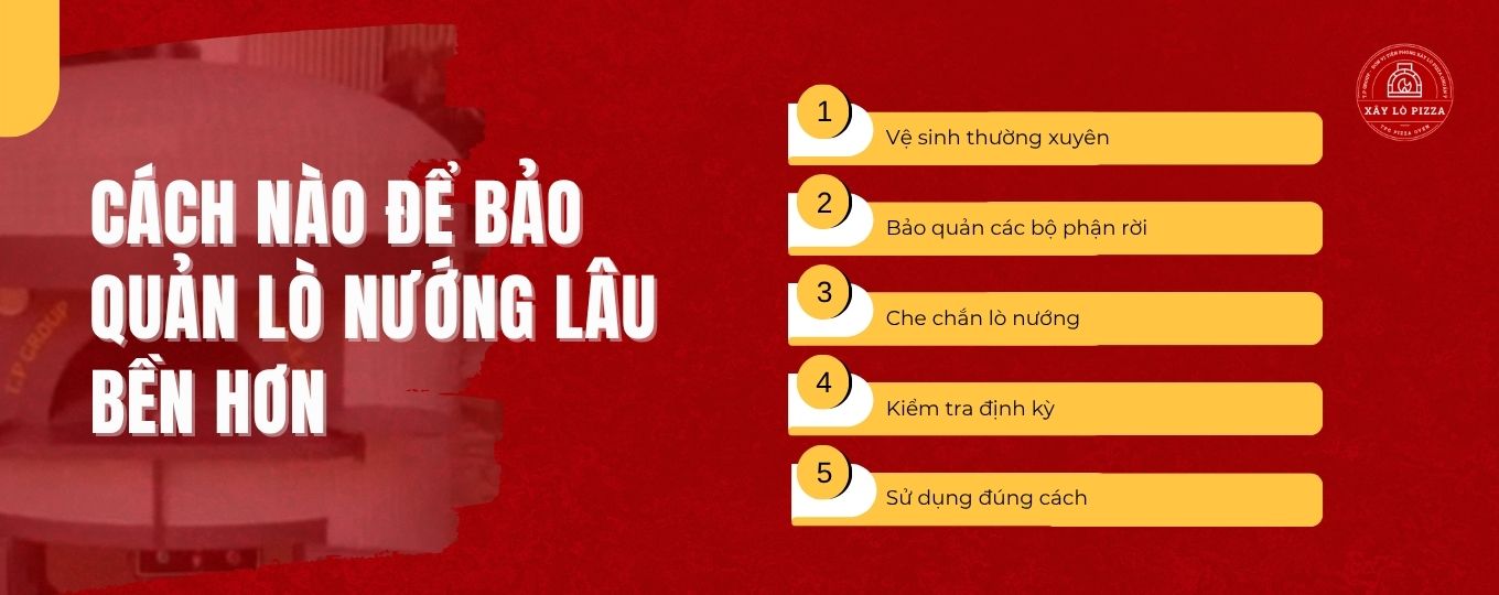 bảo quản lò nướng