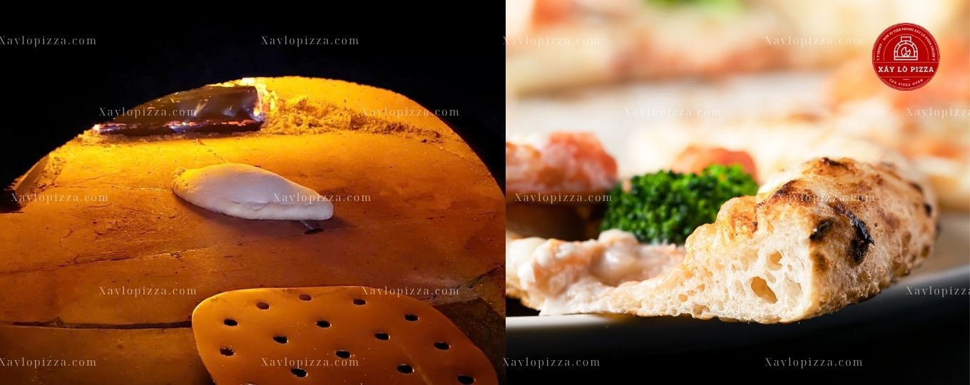 pizza nướng bằng lò thủ công