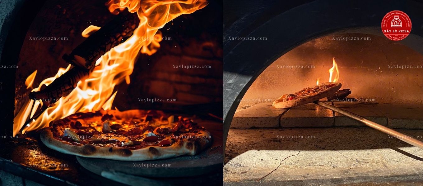 pizza nướng bằng lò thủ công