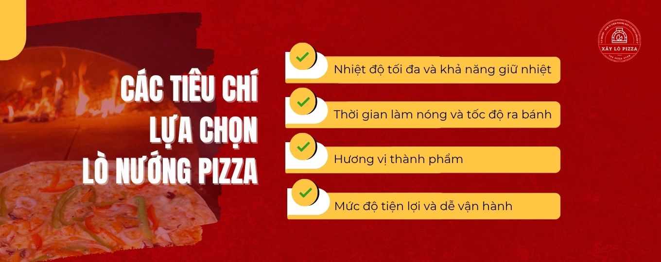 tiêu chí chọn lò nướng pizza