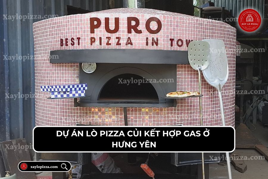Dự án lò pizza củi kết hợp gas ở Hưng Yên